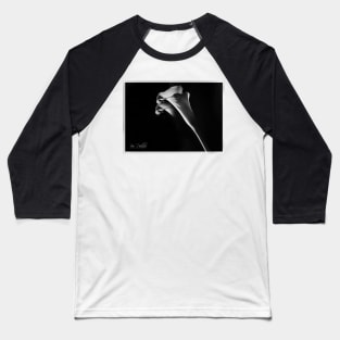 Calla Lilies B/W Baseball T-Shirt